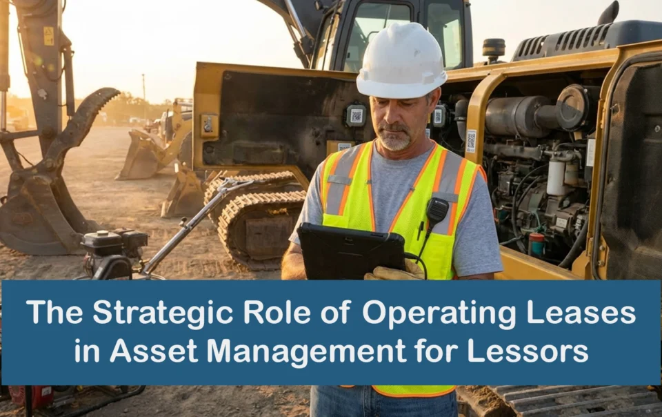 Operating lease asset management dashboard for equipment lessors